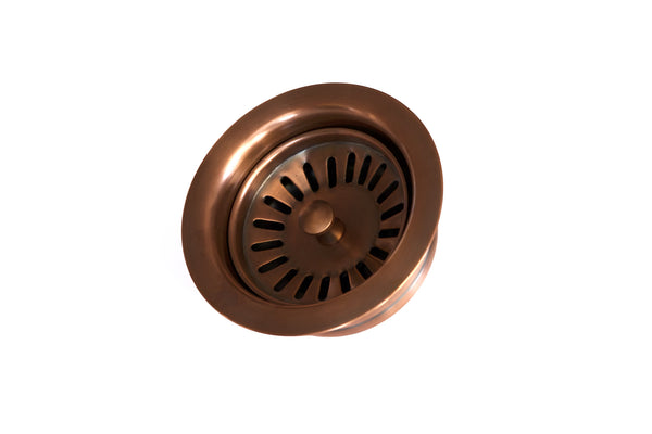 Kitchen Drain - Basket Strainer 3.5 in BRUSHED NICKEL - KDKBS1008 - ( -  COPPER ALCHEMY