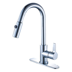 SINGLE HANDLE PULL - DOWN KITCHEN FAUCET in POLISHED CHROME - KFLS8780CTL